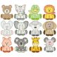 Cute Animals Applique Machine Embroidery Designs By JuJu