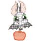 Cute Bats Halloween Applique Machine Embroidery Designs by JuJu 