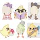 Cute Chicks Applique Digital Embroidery Designs by JuJu