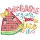 Cute Fruit Machine Embroidery Designs By JuJu