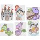Cute Kingdom Pals Machine Embroidery Designs by JuJu
