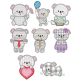 Cute Koalas Applique Machine Embroidery Designs by JuJu 