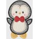 Cute Penguins Applique Machine Embroidery Designs by JuJu
