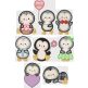 Cute Penguins Applique Machine Embroidery Designs by JuJu

