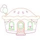 Cute Shops 2 Machine Embroidery Designs by JuJu