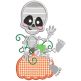 Cute Skeletons Halloween Machine Embroidery Designs by JuJu