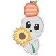 Cute Spooky Ghosts Applique Machine Embroidery Designs by JuJu 