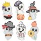 Cute Spooky Ghosts Applique Machine Embroidery Designs by JuJu 
