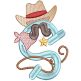 Cute Western Alphabet Digital Embroidery Machine Designs by JuJu