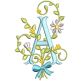 Daisy Bloom Monogram | Machine Embroidery Designs by JuJu