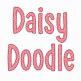 Daisy Doodle Bean Stitch Applique Alphabet | Machine Embroidery Designs by JuJu