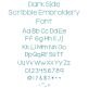 Dark Side Scribble Embroidery Font | Machine Embroidery Designs by JuJu
