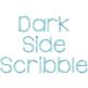 Dark Side Scribble Embroidery Font | Machine Embroidery Designs by JuJu