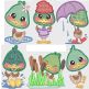 Darling Ducks Applique Machine Embroidery Designs by JuJu
