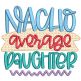 Daughter Son Word Art | Machine Embroidery Designs by JuJu