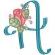 Delicate Rosebud Alphabet | Machine Embroidery Designs by JuJu