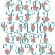 Delicate Rosebud Alphabet | Machine Embroidery Designs by JuJu
