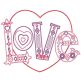 Delightful Valentines Digital Embroidery Designs by JuJu