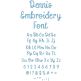 Dennis Embroidery Font | Machine Embroidery Designs by JuJu