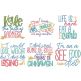Diet Word Art 3 | Machine Embroidery Designs by JuJu
