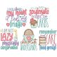 Diet Word Art 4 | Machine Embroidery Designs by JuJu