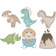 Dinosaurs Applique 2 | Machine Embroidery Designs by JuJu