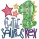 Dino Word Art Machine Embroidery Designs by JuJu