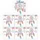 Dreamcatcher Birth Announcement Template Machine Embroidery Designs by JuJu
