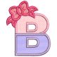 Dressy Bow Split Alpha | Machine Embroidery Designs by JuJu