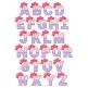 Dressy Bow Split Alpha | Machine Embroidery Designs by JuJu