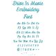Drive In Movie Embroidery Font | Machine Embroidery Designs by JuJu