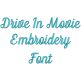 Drive In Movie Embroidery Font | Machine Embroidery Designs by JuJu