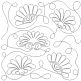 Arched Feathers End-to-End Quilting Design | Machine Embroidery Designs by JuJu