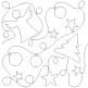 Christmas Angel Tree Star Ornaments End-to-End Quilting Design | Machine Embroidery Designs by JuJu
