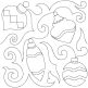 Christmas Ornaments End-to-End Quilting | Machine Embroidery Designs by JuJu