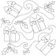 Christmas Presents End-to-End Quilting | Machine Embroidery Designs by JuJu