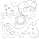 Christmas Tree Candy Cane Wreath and Bell End-to-End Quilting Design | Machine Embroidery Designs by JuJu