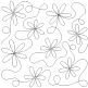 Daisy Chain End-to-End Quilting Design | Machine Embroidery Designs by JuJu