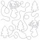 Deer and Trees End-to-End Quilting | Machine Embroidery Designs by JuJu