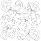 Echoing Posies End-to-End Quilting Design | Machine Embroidery Designs by JuJu