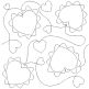 Frilly Hearts End-to-End Quilting Design | Machine Embroidery Designs by JuJu