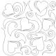 Hearts and Curls End-to-End Quilting | Machine Embroidery Designs by JuJu