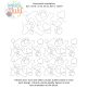 Hearts And Paw Prints End-to-End Quilting Design | Machine Embroidery Designs by JuJu