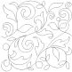 Leafy Vines And Loops End-to-End Quilting Design | Machine Embroidery Designs by JuJu