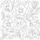 Morning Glories End-to-End Quilting Design | Machine Embroidery Designs by JuJu