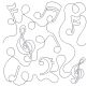 Music End-to-End Quilting | Machine Embroidery Designs by JuJu