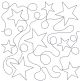 Stars and Loops End-to-End Quilting | Machine Embroidery Designs by JuJu