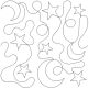 Stars and Moons End-to-End Quilting | Machine Embroidery Designs by JuJu