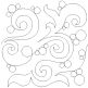 Swirls And Bubbles End-to-End Quilting Design | Machine Embroidery Designs by JuJu