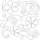 Swirly Impatiens End-to-End Quilting Design | Machine Embroidery Designs by 